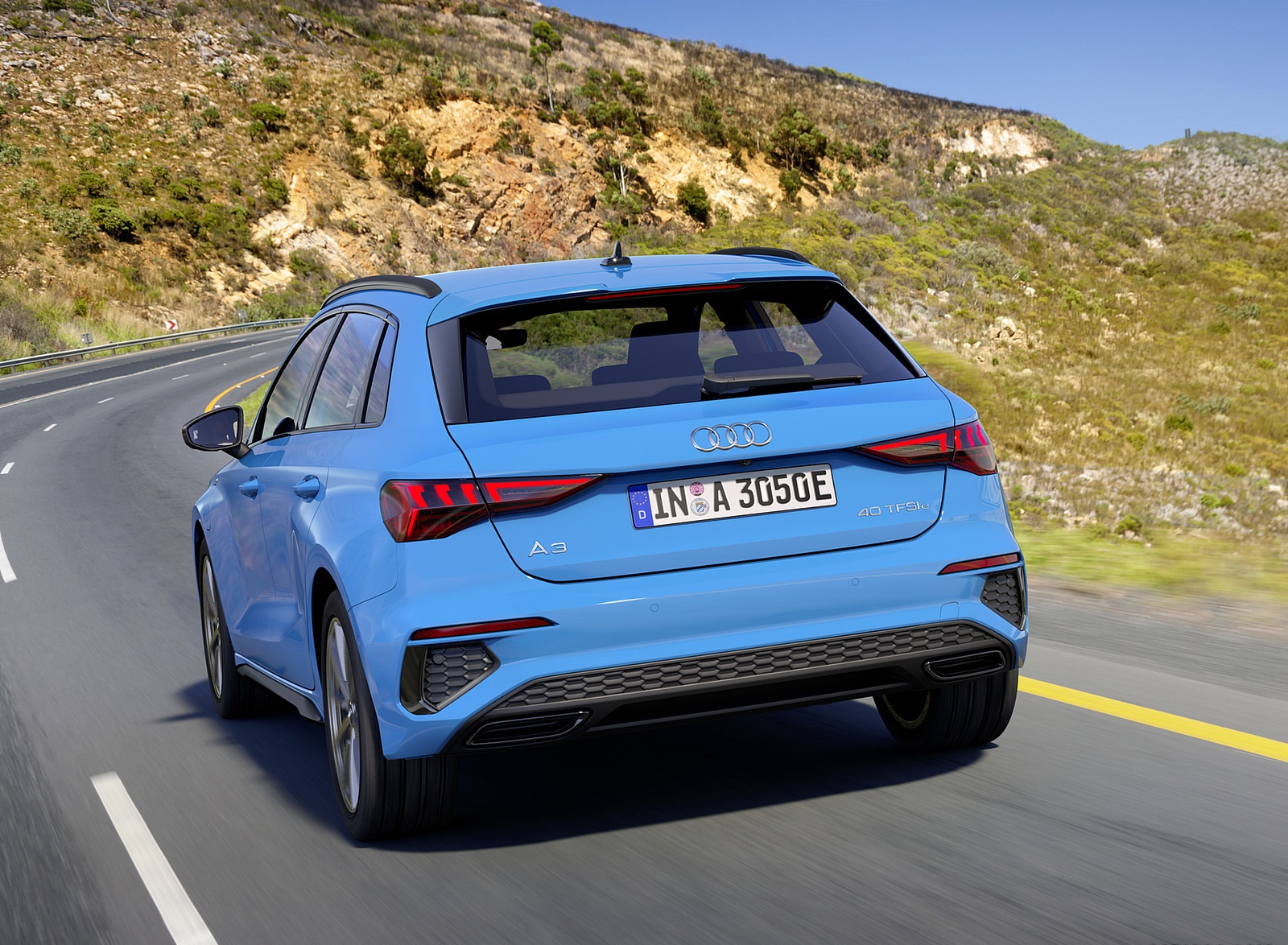 2021 Audi A3 Sportback TFSI e Plug-In Hybrid (Color: Turbo Blue) Rear Wallpapers #133 of 141