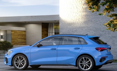 2021 Audi A3 Sportback TFSI e Plug-In Hybrid (Color: Turbo Blue) Side Wallpapers 450x275 (138)