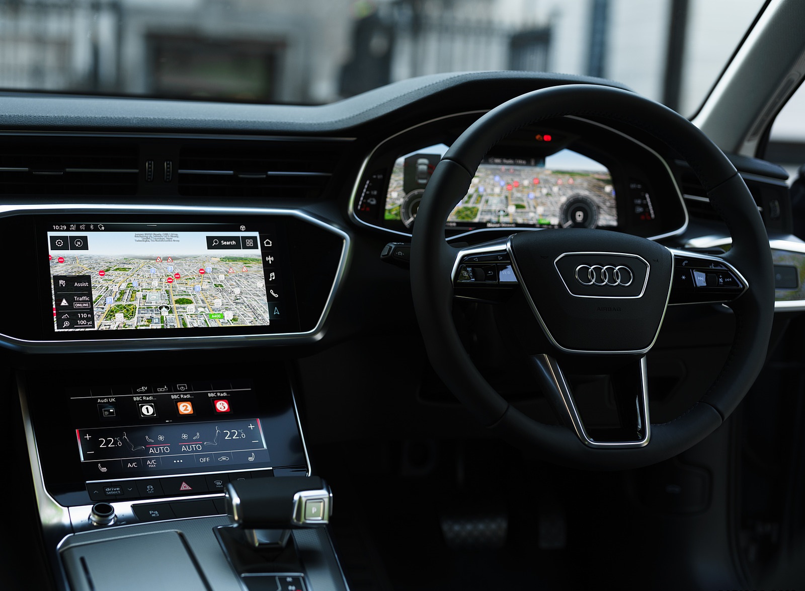 2021 Audi A6 50 TFSI e (UK-Spec) Central Console Wallpapers #60 of 80