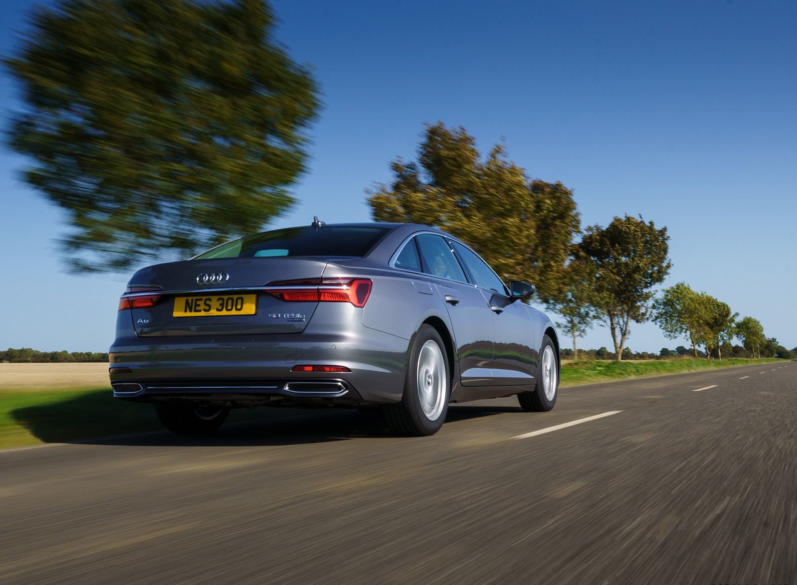 2021 Audi A6 50 TFSI e (UK-Spec) Rear Three-Quarter Wallpapers (8)