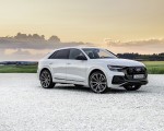 2021 Audi Q8 TFSI e Plug-In Hybrid (Color: Glacier White) Front Three-Quarter Wallpapers 150x120