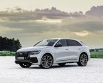 2021 Audi Q8 TFSI e Plug-In Hybrid (Color: Glacier White) Front Three-Quarter Wallpapers  150x120