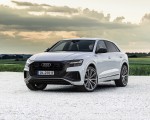 2021 Audi Q8 TFSI e Plug-In Hybrid (Color: Glacier White) Front Three-Quarter Wallpapers  150x120