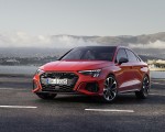 2021 Audi S3 Sedan (Color: Tango Red) Front Three-Quarter Wallpapers 150x120