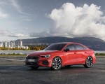 2021 Audi S3 Sedan (Color: Tango Red) Front Three-Quarter Wallpapers 150x120