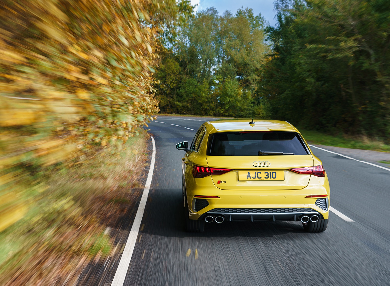 2021 Audi S3 Sportback (UK-Spec) Rear Wallpapers (7)