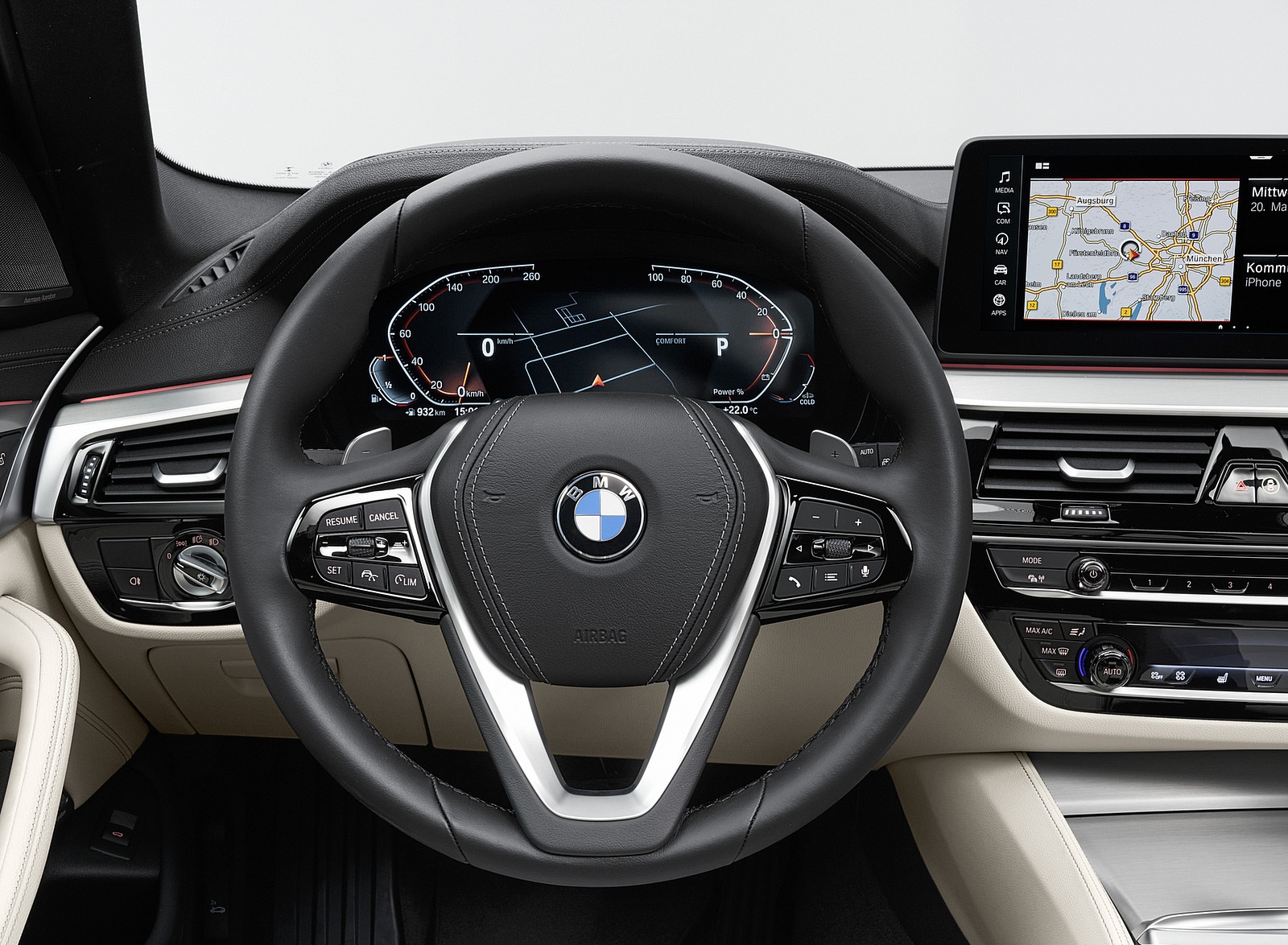 2021 BMW 5 Series Touring Interior Steering Wheel Wallpapers #31 of 106