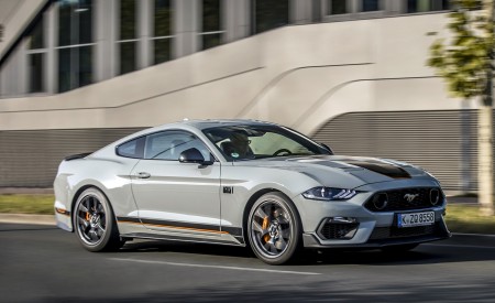 2021 Ford Mustang Mach 1 (EU-Spec) (Color: Fighter Jet Gray) Front Three-Quarter Wallpapers  450x275 (60)