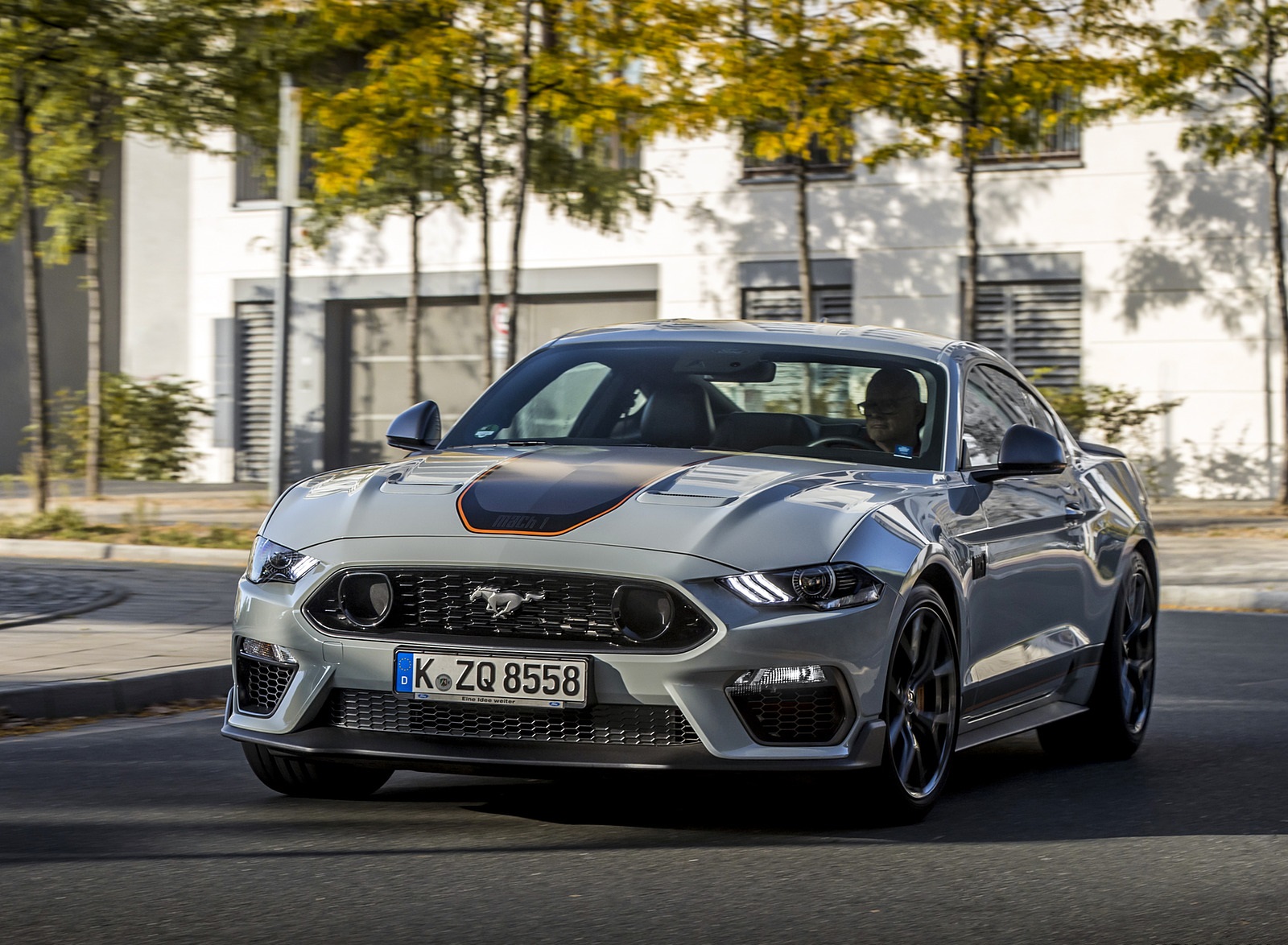 2021 Ford Mustang Mach 1 (EU-Spec) (Color: Fighter Jet Gray) Front Wallpapers #51 of 94