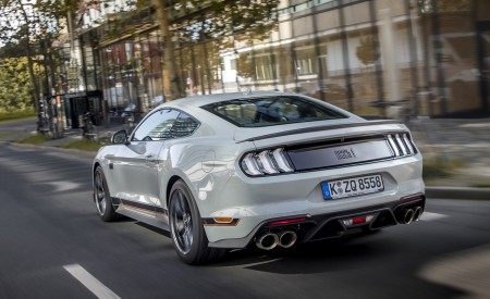 2021 Ford Mustang Mach 1 (EU-Spec) (Color: Fighter Jet Gray) Rear Three-Quarter Wallpapers 450x275 (56)