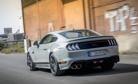 2021 Ford Mustang Mach 1 (EU-Spec) (Color: Fighter Jet Gray) Rear Three-Quarter Wallpapers 450x275 (57)