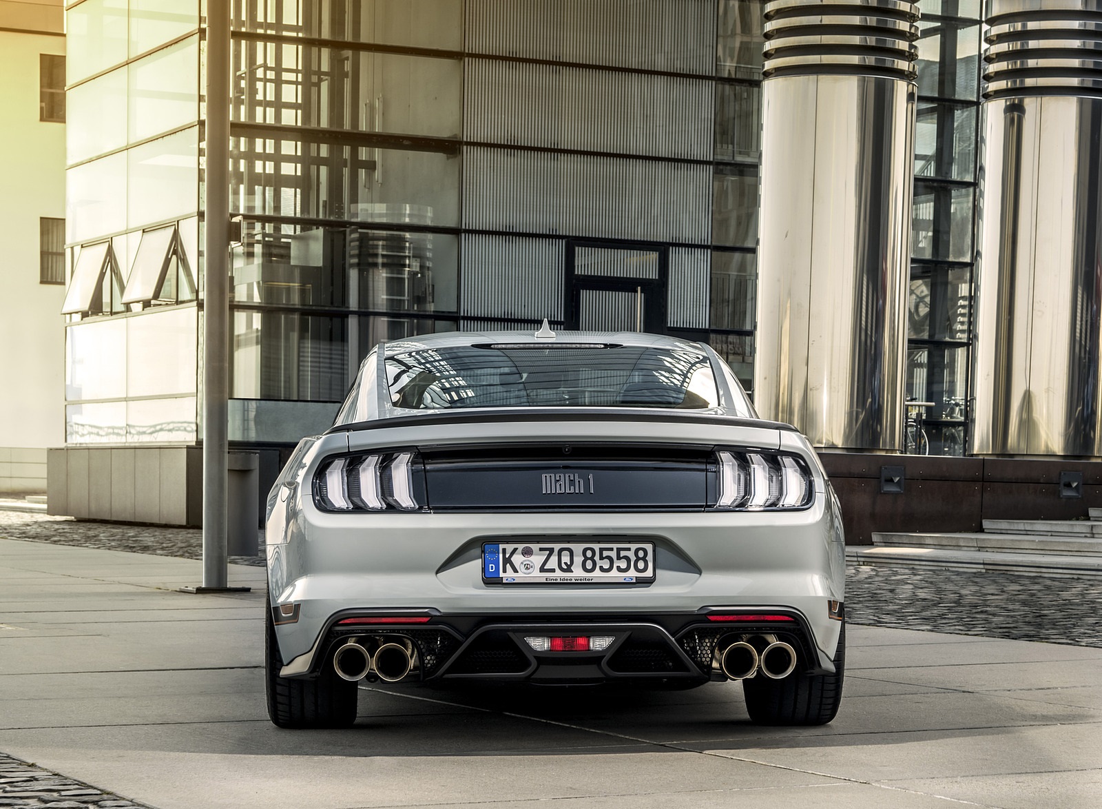 2021 Ford Mustang Mach 1 (EU-Spec) (Color: Fighter Jet Gray) Rear Wallpapers #70 of 94