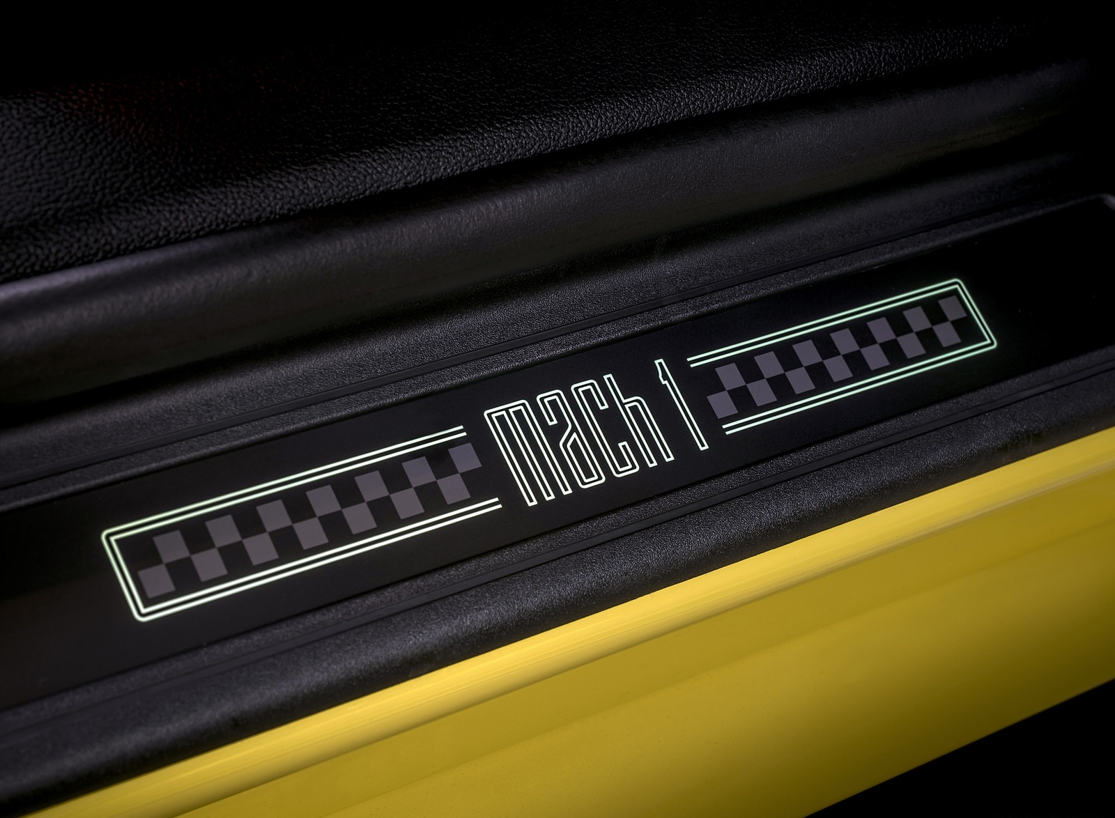 2021 Ford Mustang Mach 1 (EU-Spec) (Color: Grabber Yellow) Door Sill Wallpapers #40 of 94
