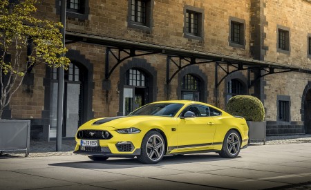 2021 Ford Mustang Mach 1 (EU-Spec) (Color: Grabber Yellow) Front Three-Quarter Wallpapers 450x275 (18)