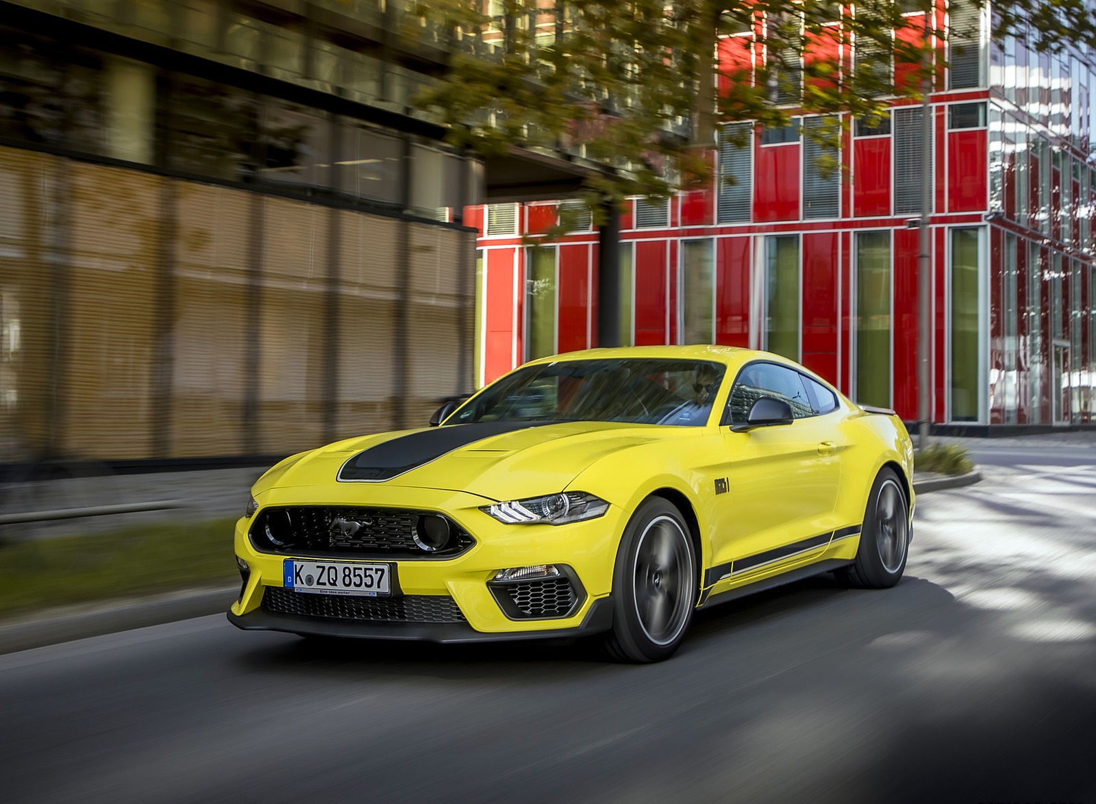 2021 Ford Mustang Mach 1 (EU-Spec) (Color: Grabber Yellow) Front Three-Quarter Wallpapers  #8 of 94