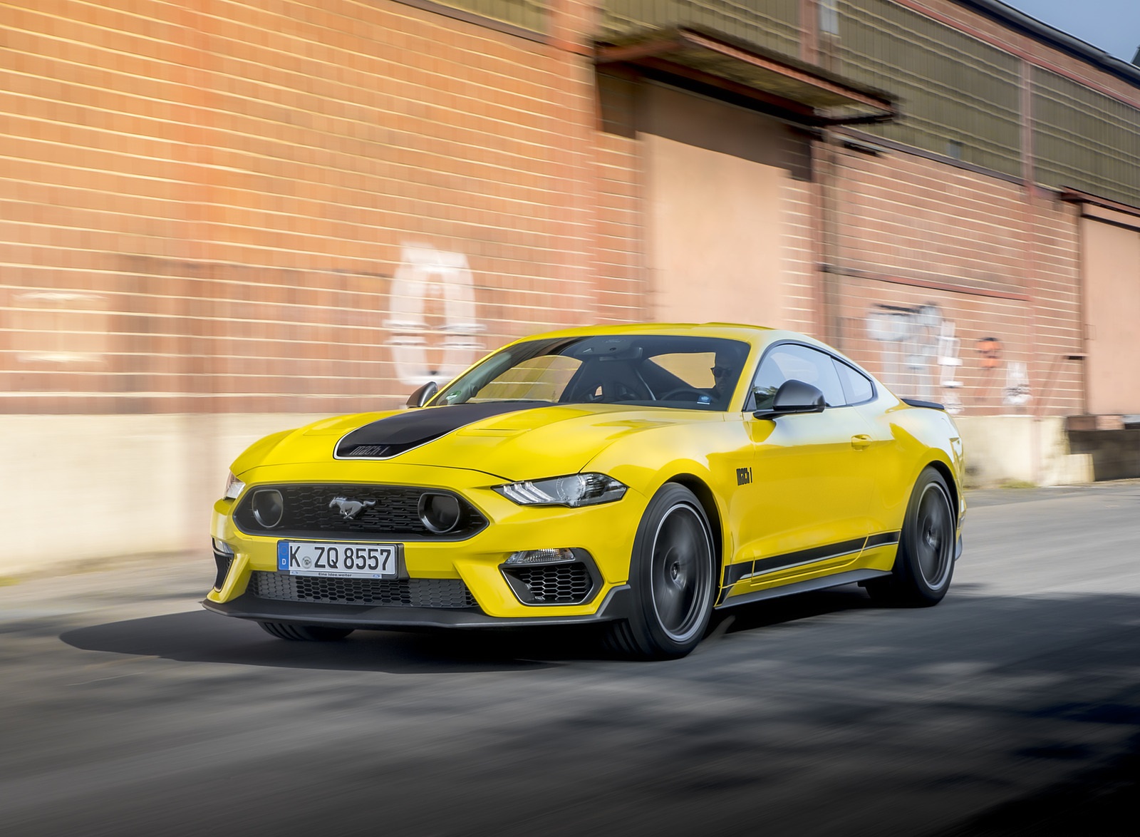 2021 Ford Mustang Mach 1 (EU-Spec) (Color: Grabber Yellow) Front Three-Quarter Wallpapers  #14 of 94