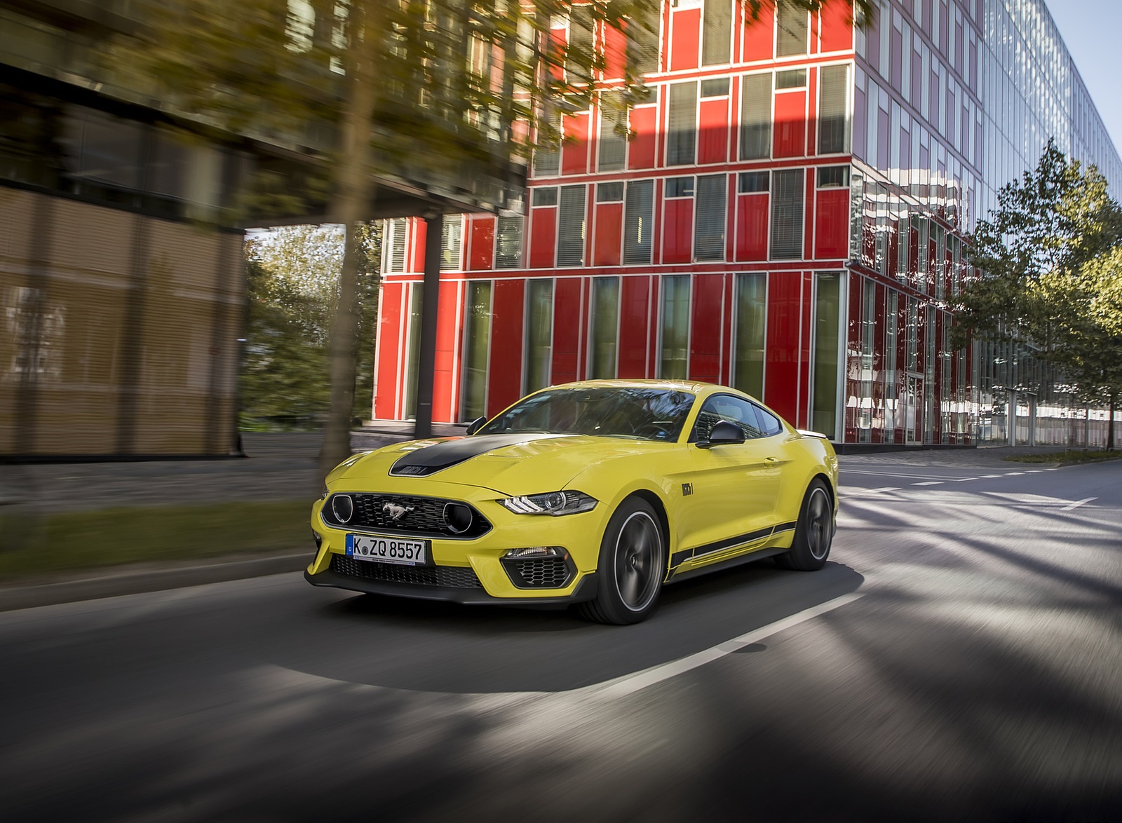 2021 Ford Mustang Mach 1 (EU-Spec) (Color: Grabber Yellow) Front Three-Quarter Wallpapers  #9 of 94