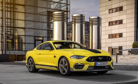 2021 Ford Mustang Mach 1 (EU-Spec) (Color: Grabber Yellow) Front Three-Quarter Wallpapers 450x275 (19)