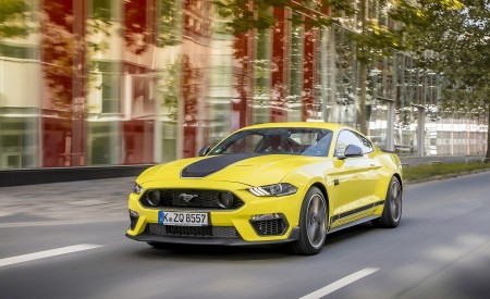 2021 Ford Mustang Mach 1 (EU-Spec) (Color: Grabber Yellow) Front Three-Quarter Wallpapers  450x275 (10)