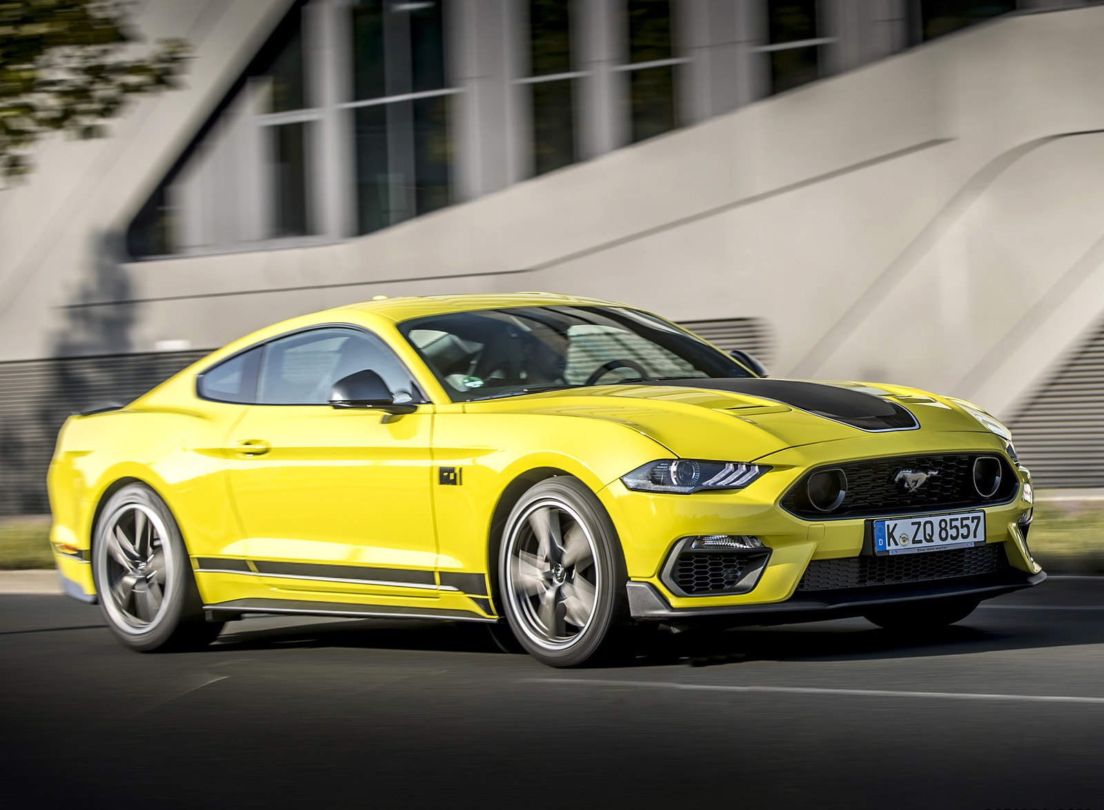 2021 Ford Mustang Mach 1 (EU-Spec) (Color: Grabber Yellow) Front Three-Quarter Wallpapers (2)