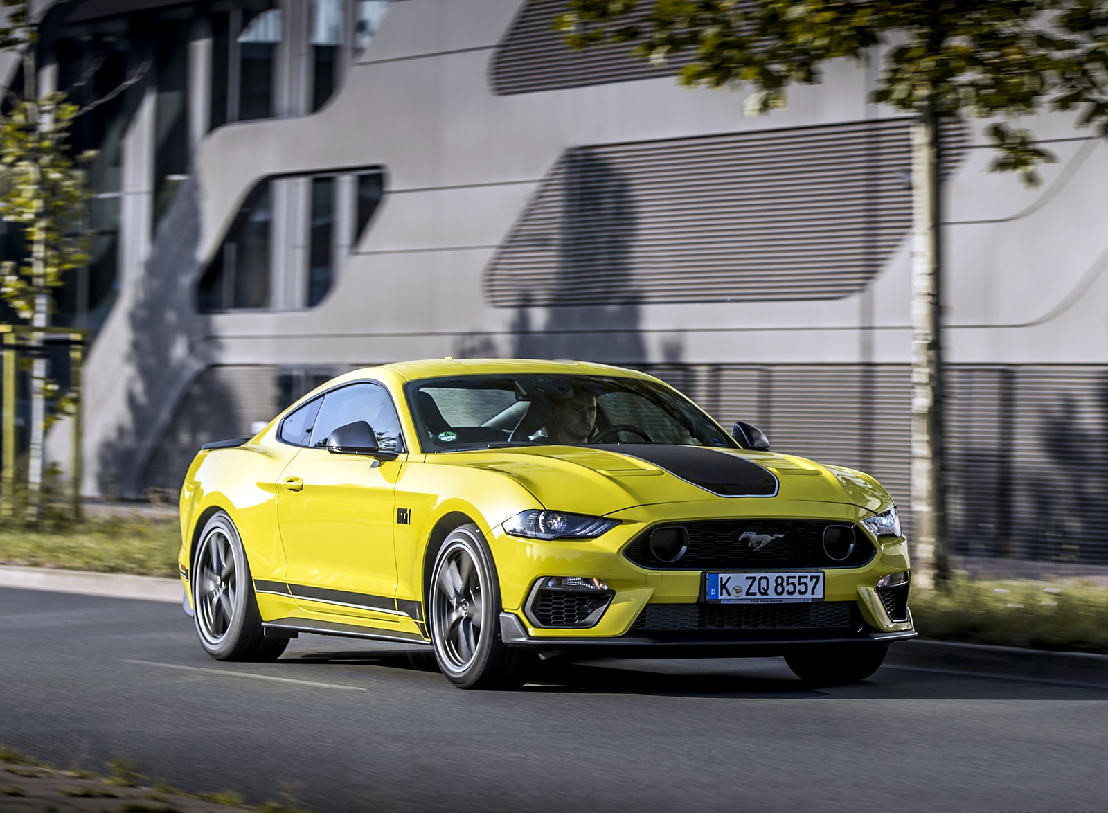 2021 Ford Mustang Mach 1 (EU-Spec) (Color: Grabber Yellow) Front Three-Quarter Wallpapers #3 of 94