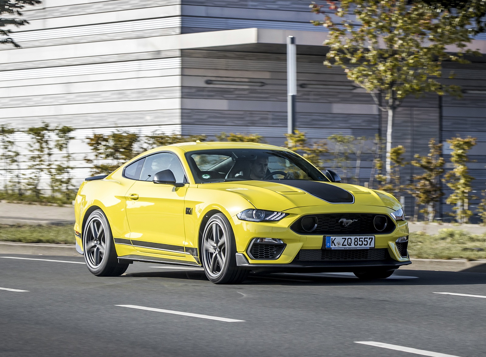 2021 Ford Mustang Mach 1 (EU-Spec) (Color: Grabber Yellow) Front Three-Quarter Wallpapers (4)