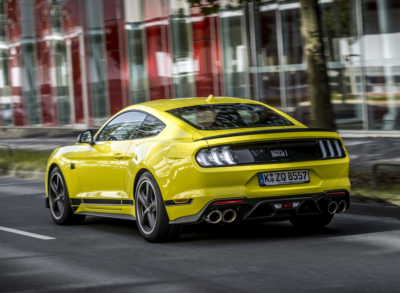 2021 Ford Mustang Mach 1 (EU-Spec) (Color: Grabber Yellow) Rear Three-Quarter Wallpapers  #11 of 94