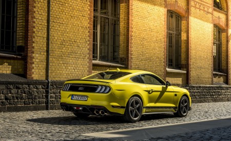 2021 Ford Mustang Mach 1 (EU-Spec) (Color: Grabber Yellow) Rear Three-Quarter Wallpapers 450x275 (21)