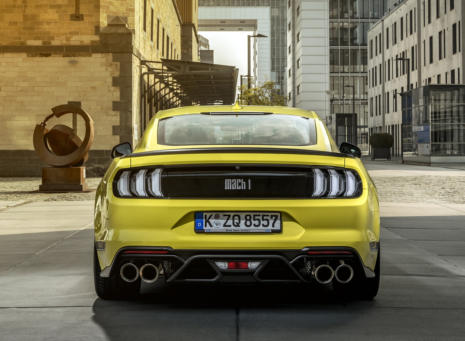2021 Ford Mustang Mach 1 (EU-Spec) (Color: Grabber Yellow) Rear Wallpapers #22 of 94