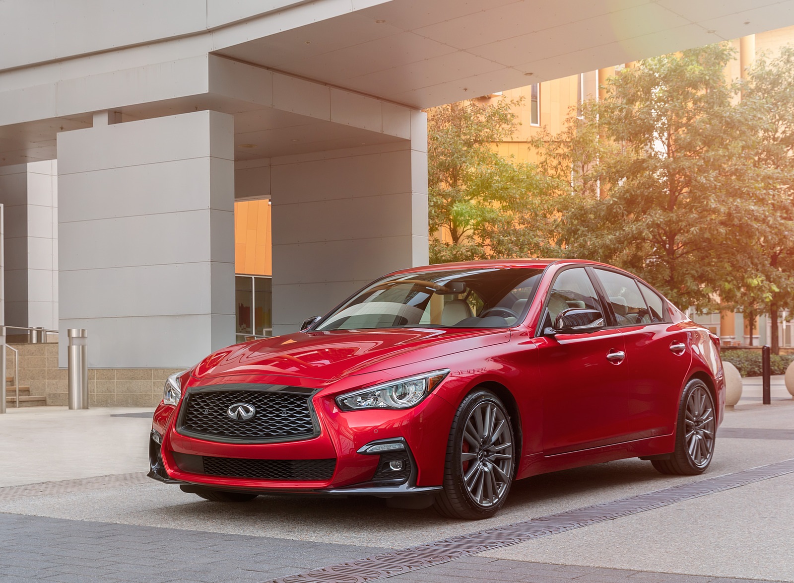 2021 Infiniti Q50 Red Sport 400 Front Three-Quarter Wallpapers #5 of 11