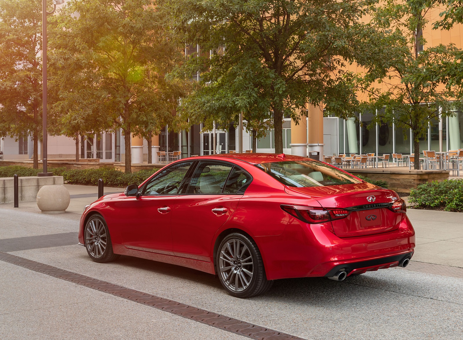 2021 Infiniti Q50 Red Sport 400 Rear Three-Quarter Wallpapers (2)