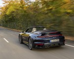 2021 Porsche 911 Turbo Cabrio (Color: Night Blue Metallic) Rear Three-Quarter Wallpapers 150x120