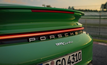 2021 Porsche 911 Turbo Cabrio (Color: Python Green) Badge Wallpapers 450x275 (46)