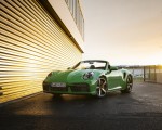 2021 Porsche 911 Turbo Cabrio (Color: Python Green) Front Three-Quarter Wallpapers 150x120