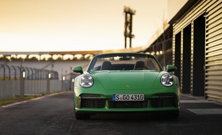 2021 Porsche 911 Turbo Cabrio (Color: Python Green) Front Wallpapers 450x275 (22)