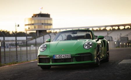2021 Porsche 911 Turbo Cabrio (Color: Python Green) Front Wallpapers 450x275 (21)
