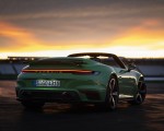 2021 Porsche 911 Turbo Cabrio (Color: Python Green) Rear Three-Quarter Wallpapers 150x120