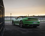 2021 Porsche 911 Turbo Cabrio (Color: Python Green) Rear Three-Quarter Wallpapers 150x120