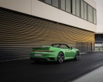 2021 Porsche 911 Turbo Cabrio (Color: Python Green) Rear Three-Quarter Wallpapers 150x120