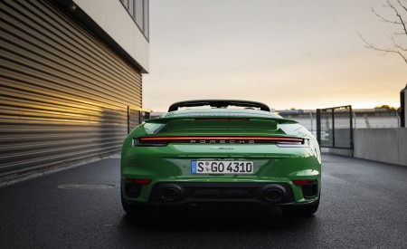 2021 Porsche 911 Turbo Cabrio (Color: Python Green) Rear Wallpapers 450x275 (31)
