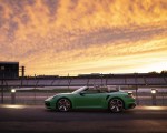2021 Porsche 911 Turbo Cabrio (Color: Python Green) Side Wallpapers 150x120 (39)