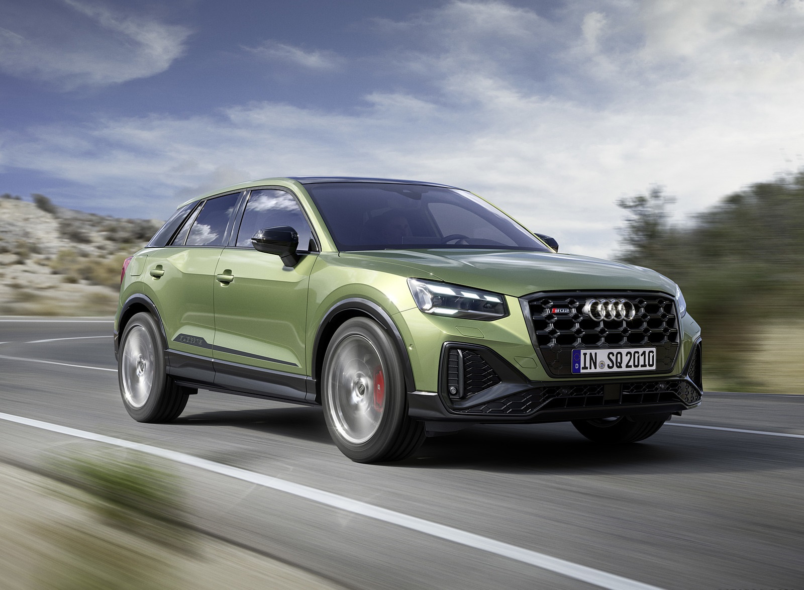 2021 Audi SQ2 (Color: Apple Green Metallic) Front Three-Quarter Wallpapers #1 of 19