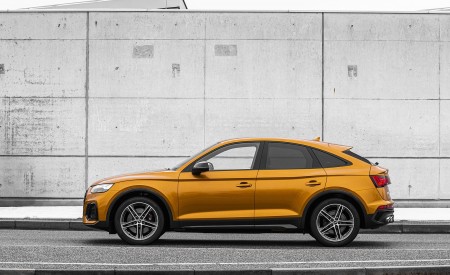 2021 Audi SQ5 Sportback TDI (Color: Dragon Orange) Side Wallpapers 450x275 (15)