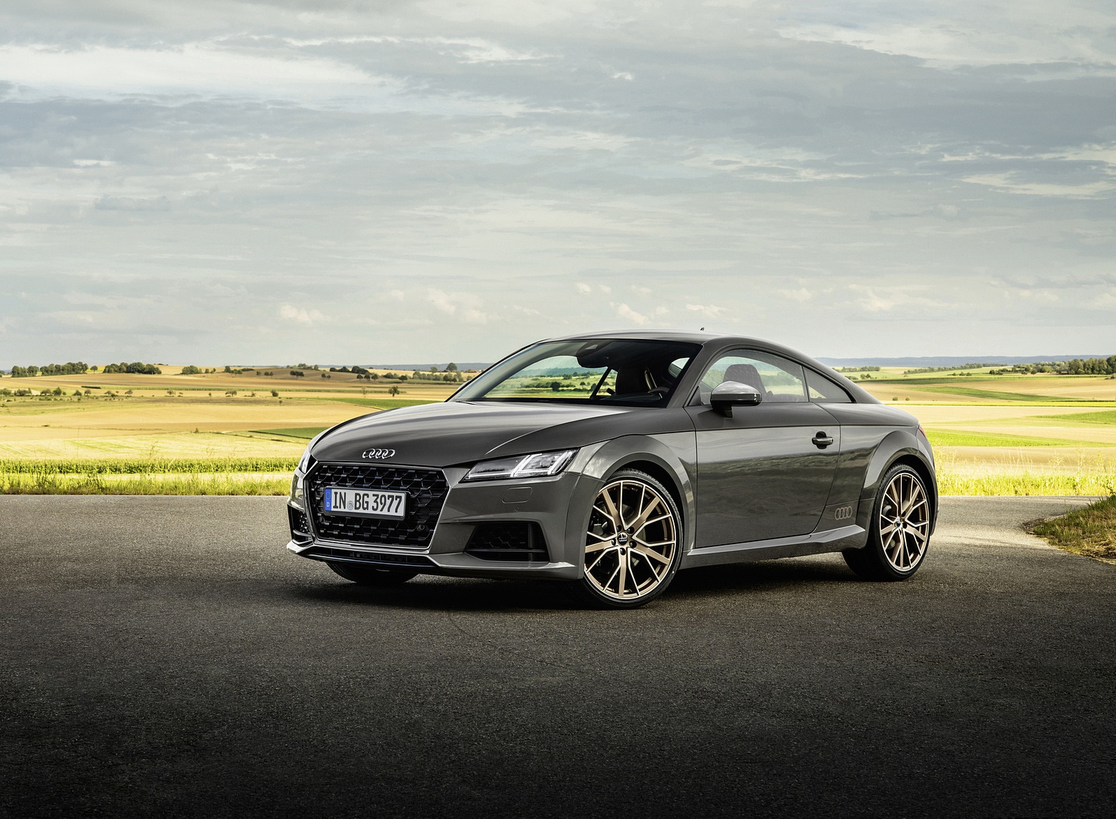 2021 Audi TT Coupe Bronze Selection (Color: Chronos Grey) Front Three-Quarter Wallpapers (9)