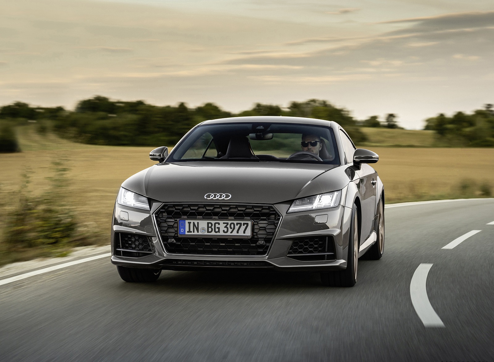 2021 Audi TT Coupe Bronze Selection (Color: Chronos Grey) Front Wallpapers (1). Download Wallpaper