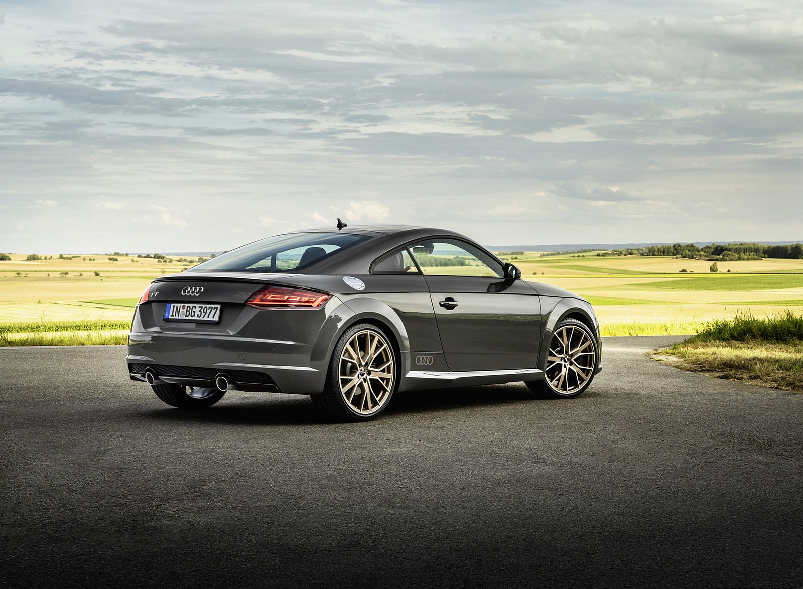 2021 Audi TT Coupe Bronze Selection (Color: Chronos Grey) Rear Three-Quarter Wallpapers #10 of 13