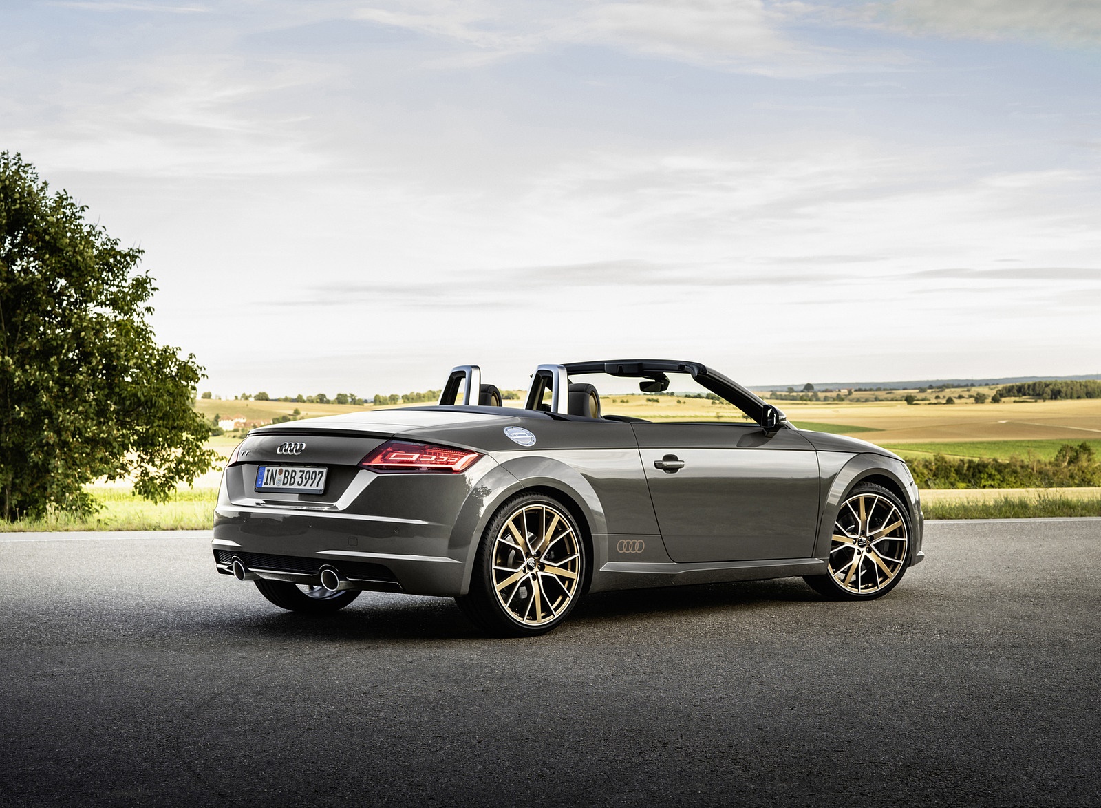 2021 Audi TT Roadster Bronze Selection (Color: Chronos Grey) Rear Three-Quarter Wallpapers (9)