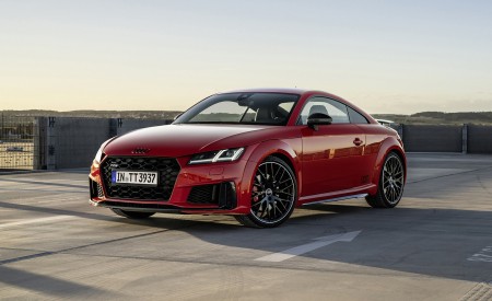 2021 Audi TTS Coupe Competition Plus (Color: Tango Red) Front Three-Quarter Wallpapers  450x275 (4)