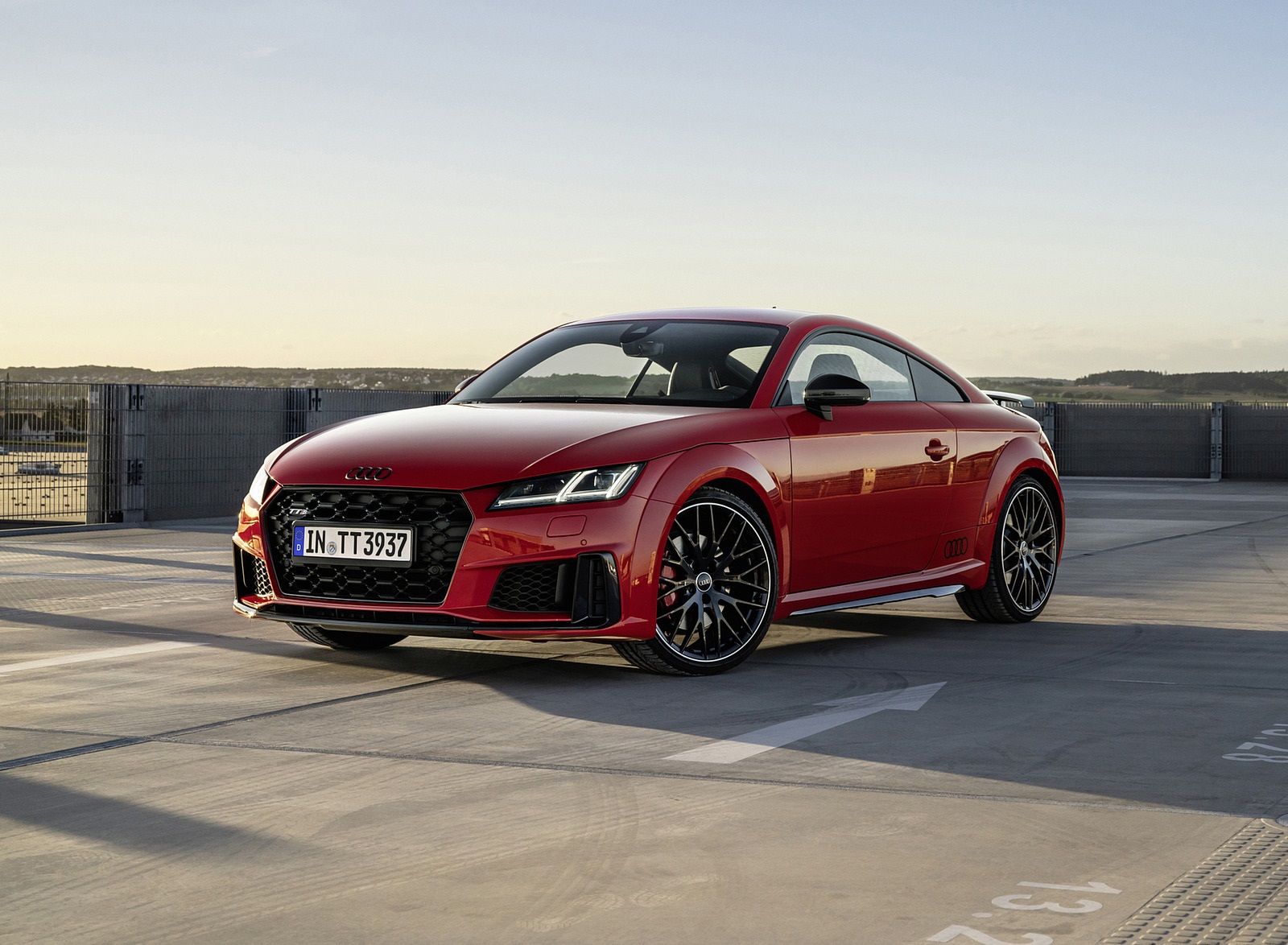 2021 Audi TTS Coupe Competition Plus (Color: Tango Red) Front Three-Quarter Wallpapers  (4)