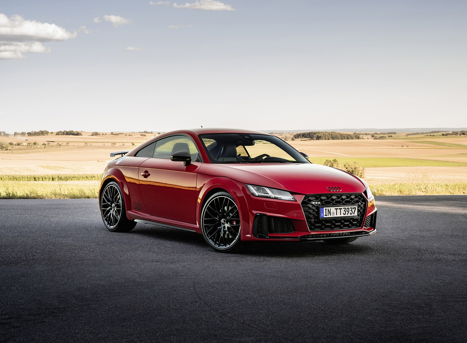 2021 Audi TTS Coupe Competition Plus (Color: Tango Red) Front Three-Quarter Wallpapers #5 of 16